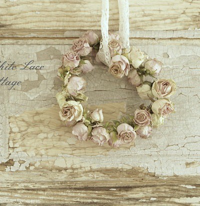 Dried roses Wreath