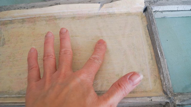 DIY Repurpose An Old Window Into A Table - MAKEUP FOR MATURE SKIN