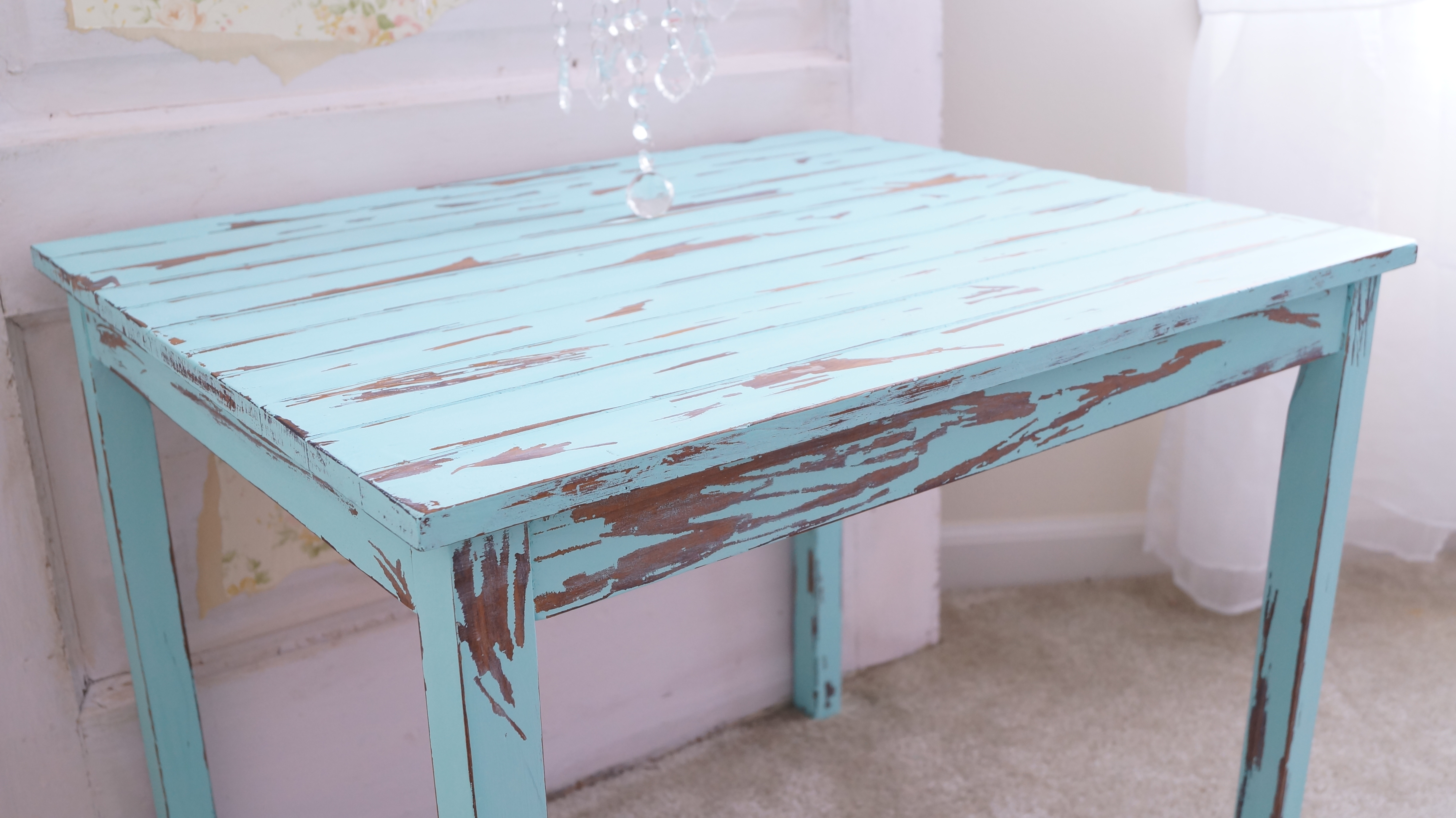 Distress Furniture With Vinegar Tutorial Anne P Makeup And More