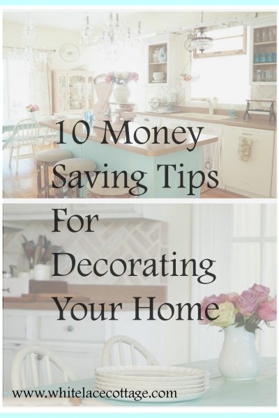 Sharing cheap and frugal money saving tips for decorating your home.