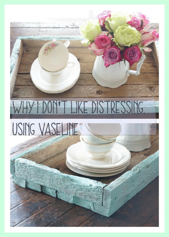 Distressing Using Vaseline VS Vinegar