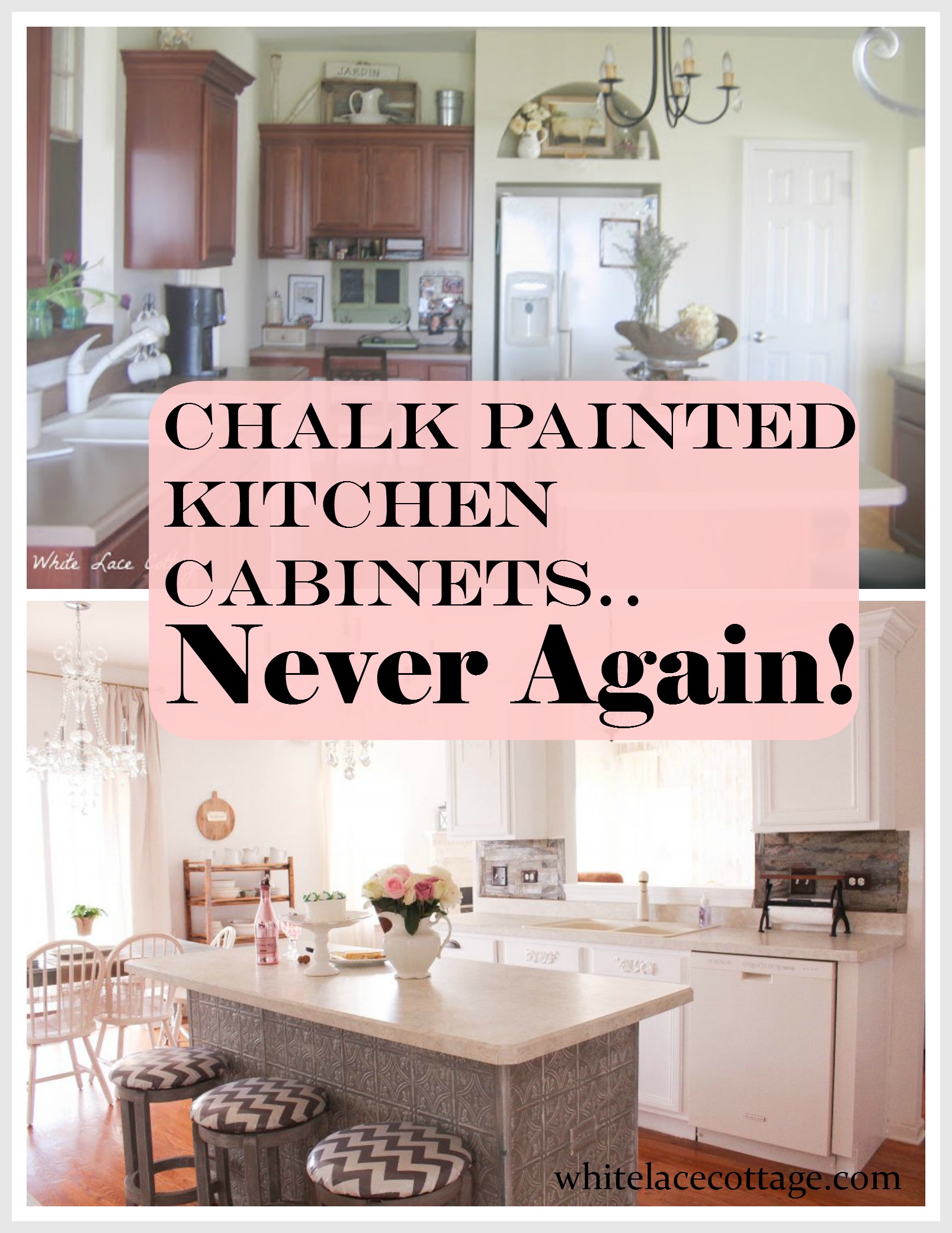 Chalk Painted Kitchen Cabinets Never Again Anne P Makeup And More,How To Stop Dog Barking When Left Alone Reddit