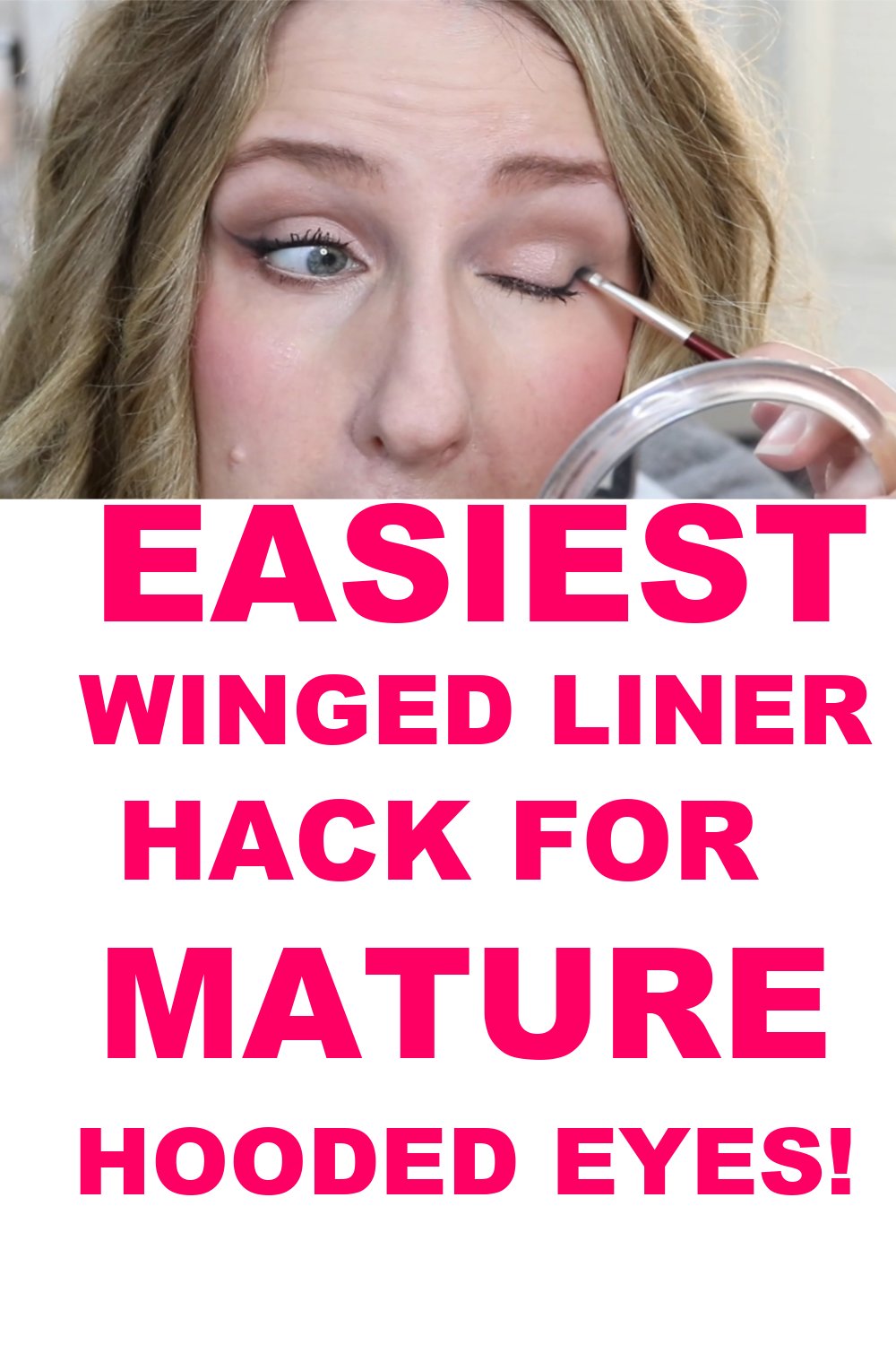 WINGED EYELINER FOR MATURE HOODED EYES MAKEUP FOR MATURE SKIN